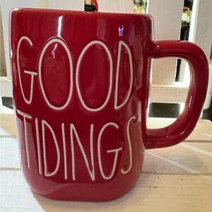 Rae Dunn Red 'Good Tidings' Mug